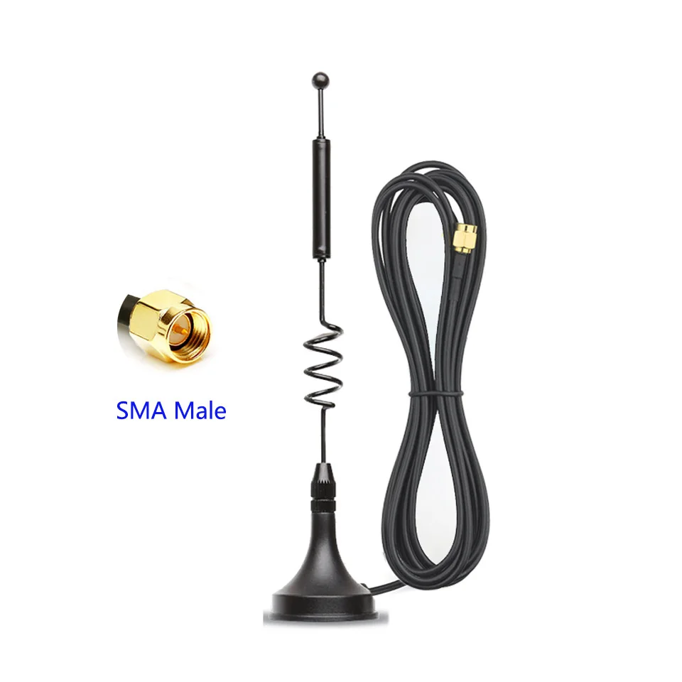 

Dual Band WiFi 2.4GHz 5GHz 5.8GHz 7dBi Magnetic Base SMA Male Antenna for WiFi Router Wireless Network Card