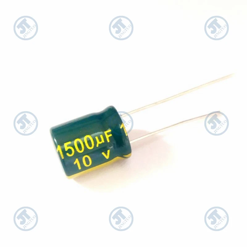 Capacitor eletrolítico de alumínio radial, 10x13mm, 1500uF10V, 10V1500uF, 1500MFD, 10WV, 5 PCes