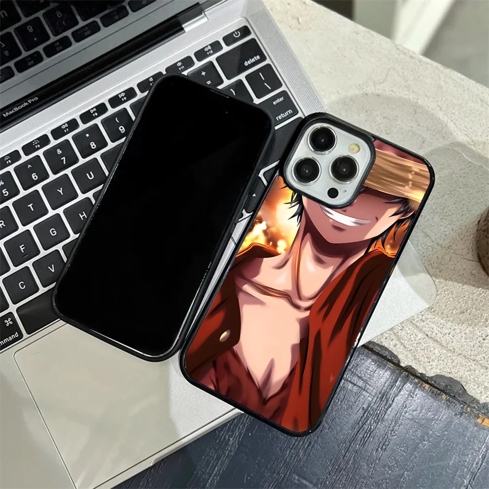 O-ONE P-PIECE Anime Monkey D. Luffy Phone Case Mobile Phone Cases For IPhone 15 14 13 Pro Max 11 12 Mini Alex Mirror TPU Shell