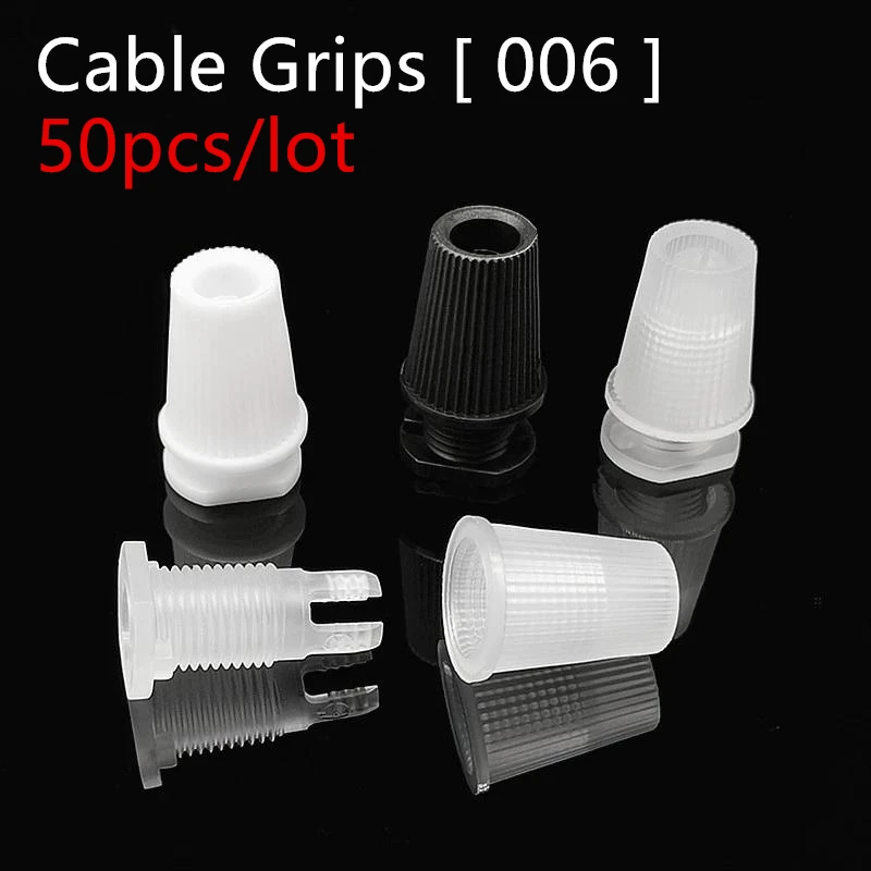 

50pcs/pack Item 006 Pendant lamp wire lock cable plastic cable grips black/white/transparent lamp accessories for chandelier