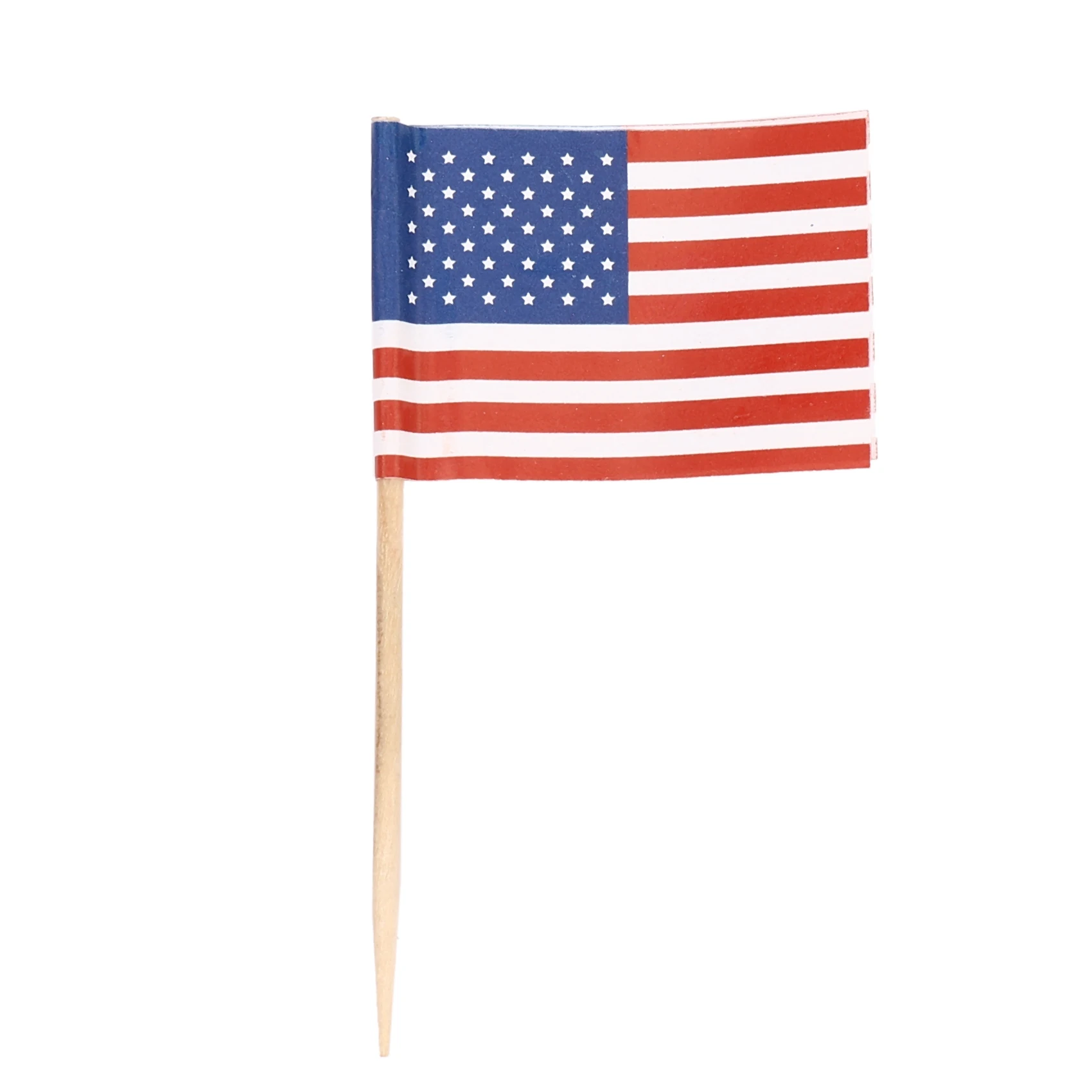 パーティー用のアメリカ国旗のつまようじ、ミニフードピック、カップケーキデコレーション、サンドイッチ、100