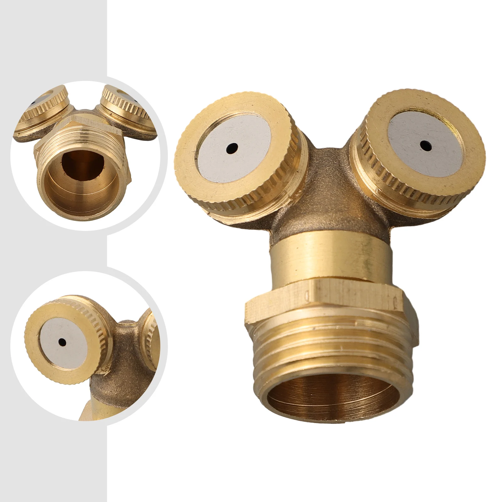 1/2 inch Brass Misting Tip for Garden Water Irrigation Cooling Humidification Lawn Sprinkler Patio Fountain Air Purification