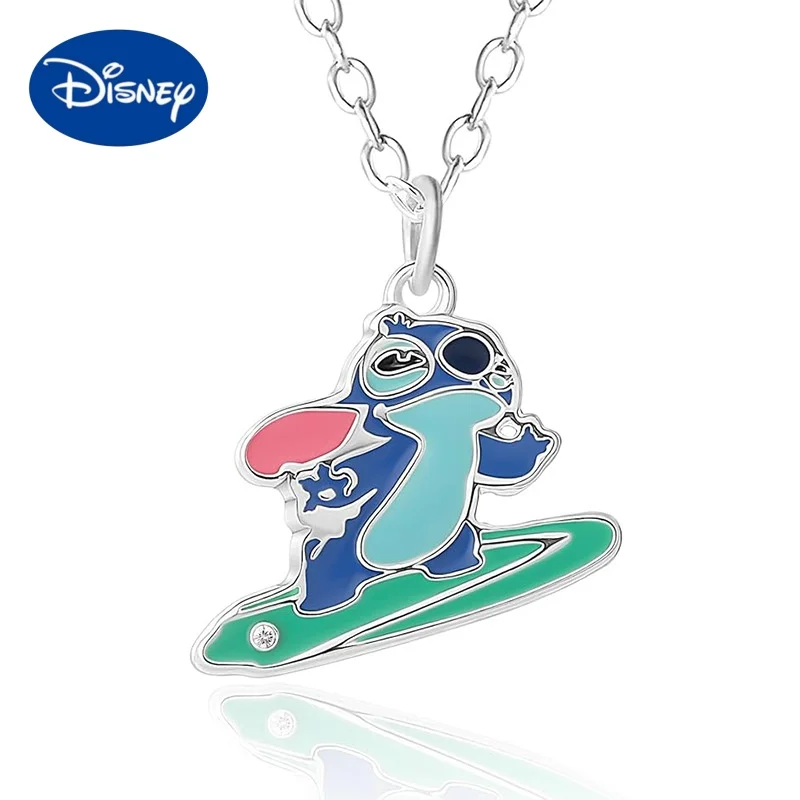 

2024 Summer Stitch Pendant Necklaces for Women Men Teens Fans Disney Cartoon Accessories Jewelry Gifts for Friends