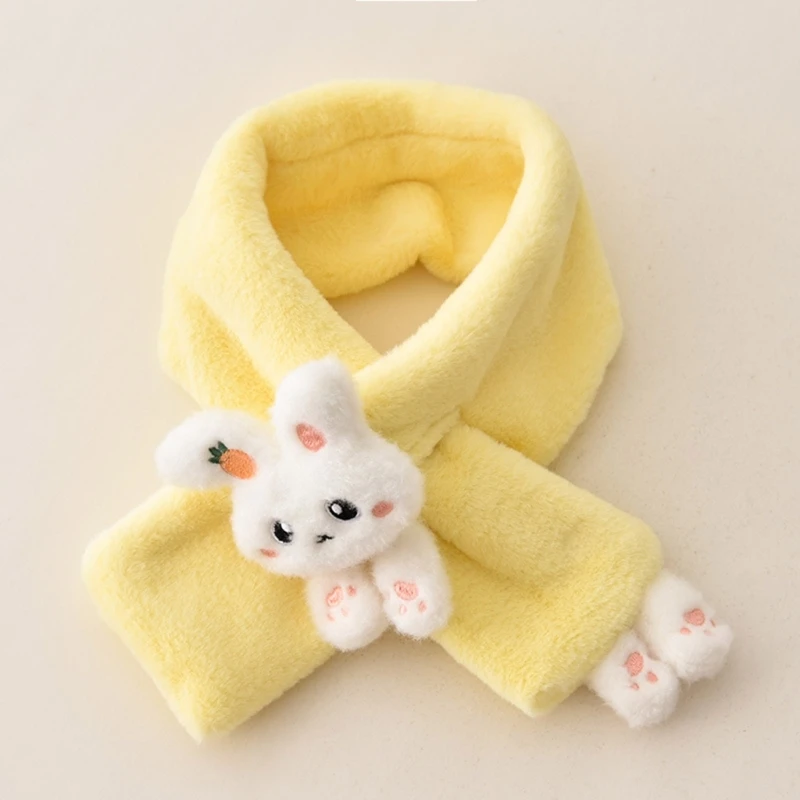 Furry Scarf Autumn Winter Plush Thick Warm Scarf Child Kids Scarf