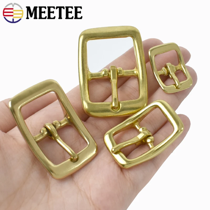 

2/5Pcs 13-25mm Soild Brass Belt Buckles Bag Strap Adjust Pin Clasp Clothes Belts Metal Buckle Leather Craft Hardware Accessories