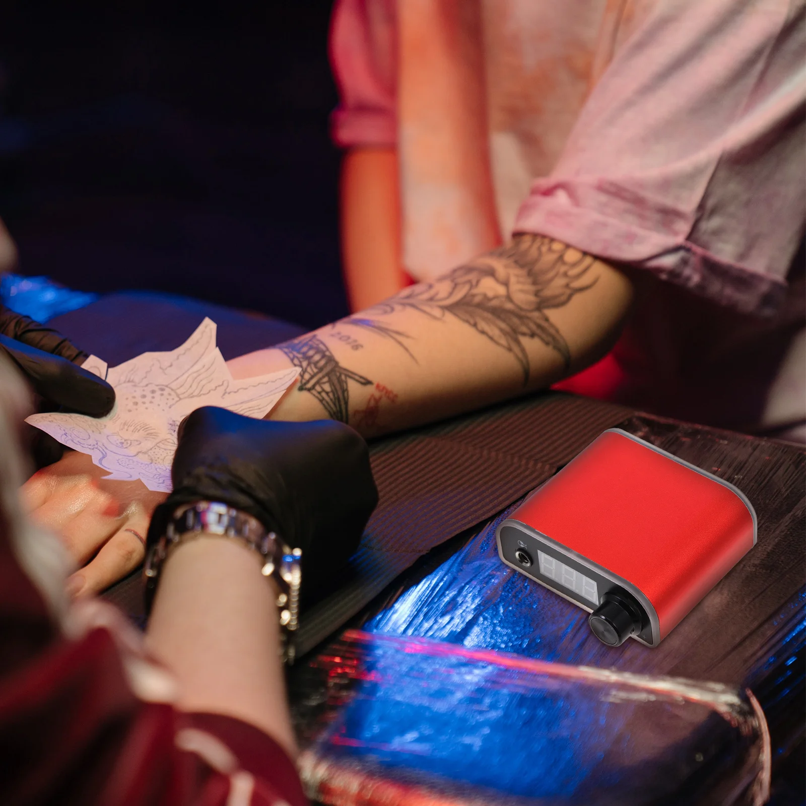 

1pc Mini Tattoo Supply Lightweight Led Display Power Supply For Liner Digital Adjustable Power Source For Liner Shader Portable