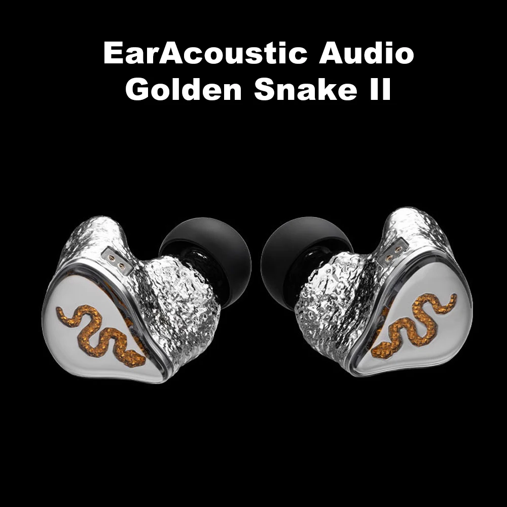 

Наушники EarAcoustic Audio Golden Snake II с динамическим драйвером, проводные, Hi-Fi, аудиофильские, внутриканальные (IEM), с кабелем 2Pin 0.78mm OFC