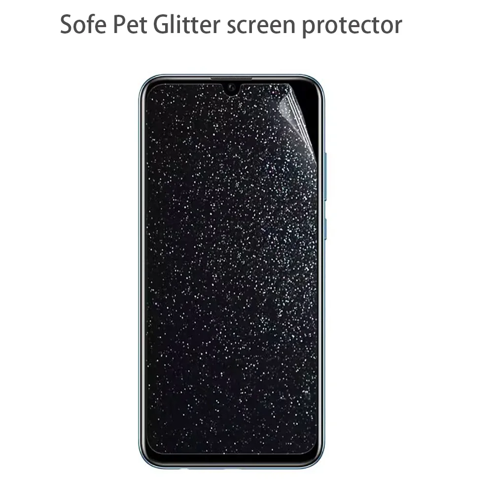 Esobest Glitter Screen Film for iPhone 17 Pro Max Screen Protector Air Diamond Sparkle PET Guard 3PCs