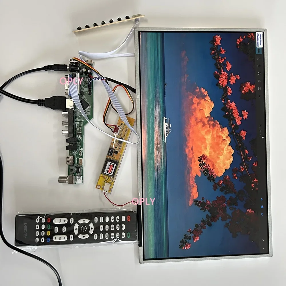 TV Controller Board kit HDMI-Compatible USB Audio VGA AV for N156B3 N156B3-L02/L0B 1366*768 LCD LED panel screen monitor display view 6