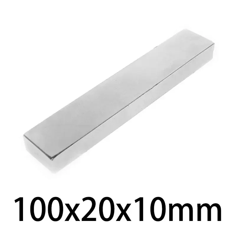 100x20x10mm Block Powerful Magnets Long Sheet Neodymium Magnet 100mm x 20mm x 10mm Strong Permanent NdFeB Magnets