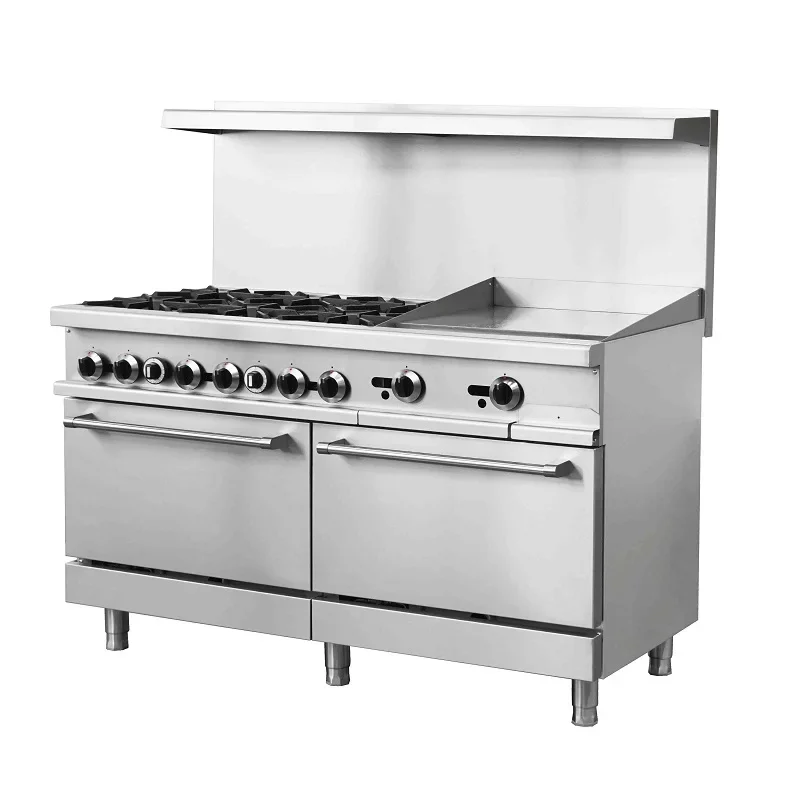 Commercial gas cooking range 60 