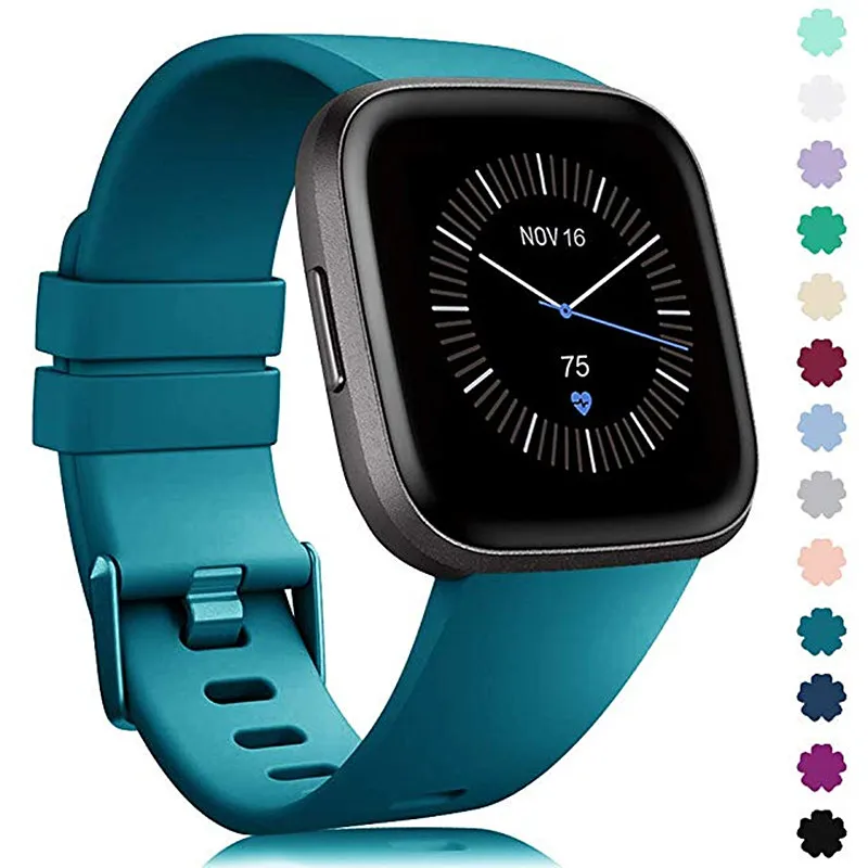 Soft Silicone Strap For Fitbit Versa 2 Replacement Watch Band Waterproof Accessories Strap For Fit bit Blaze Versa Lite Bracelet