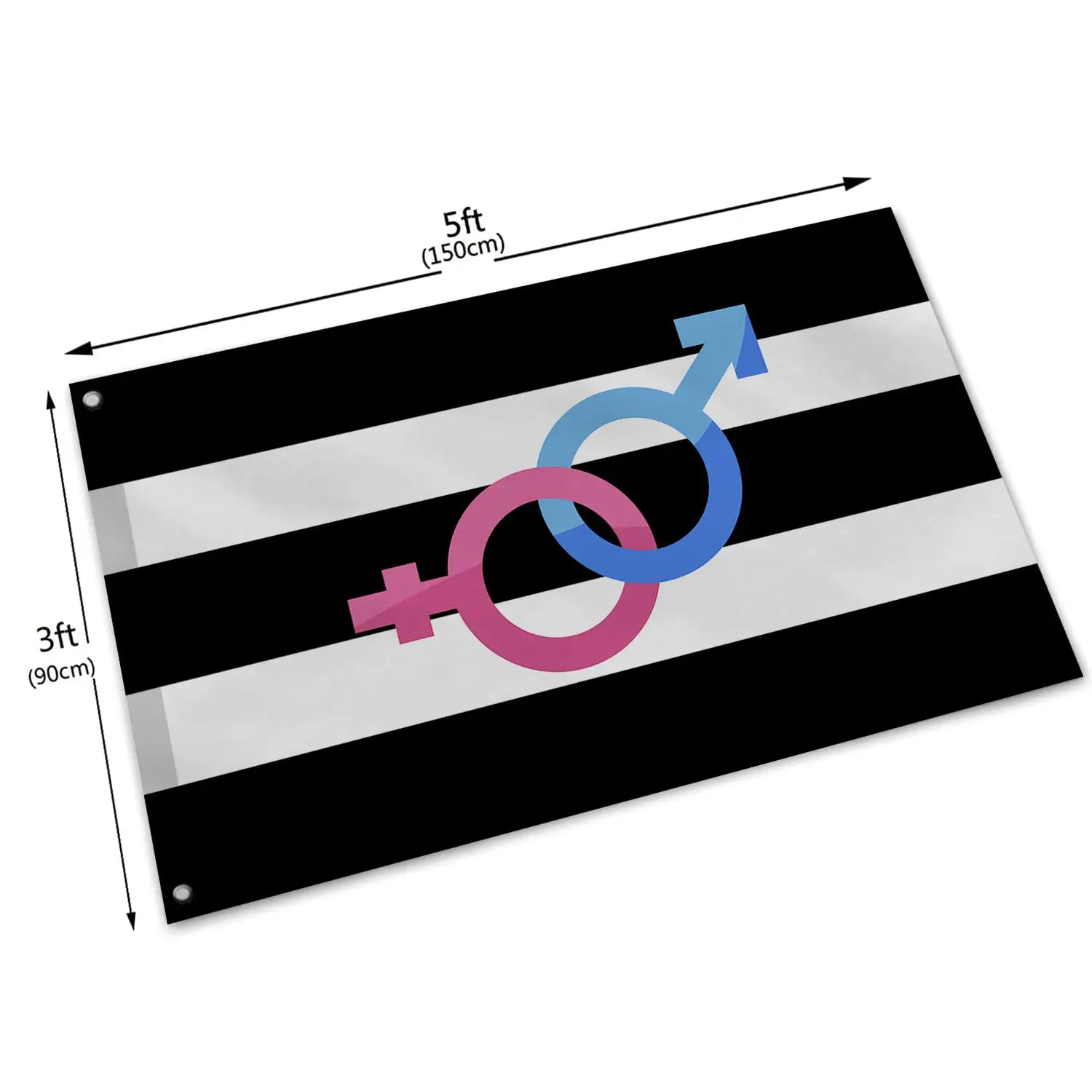 Flagnshow 100% Polyester Heterosexual Pride Flag