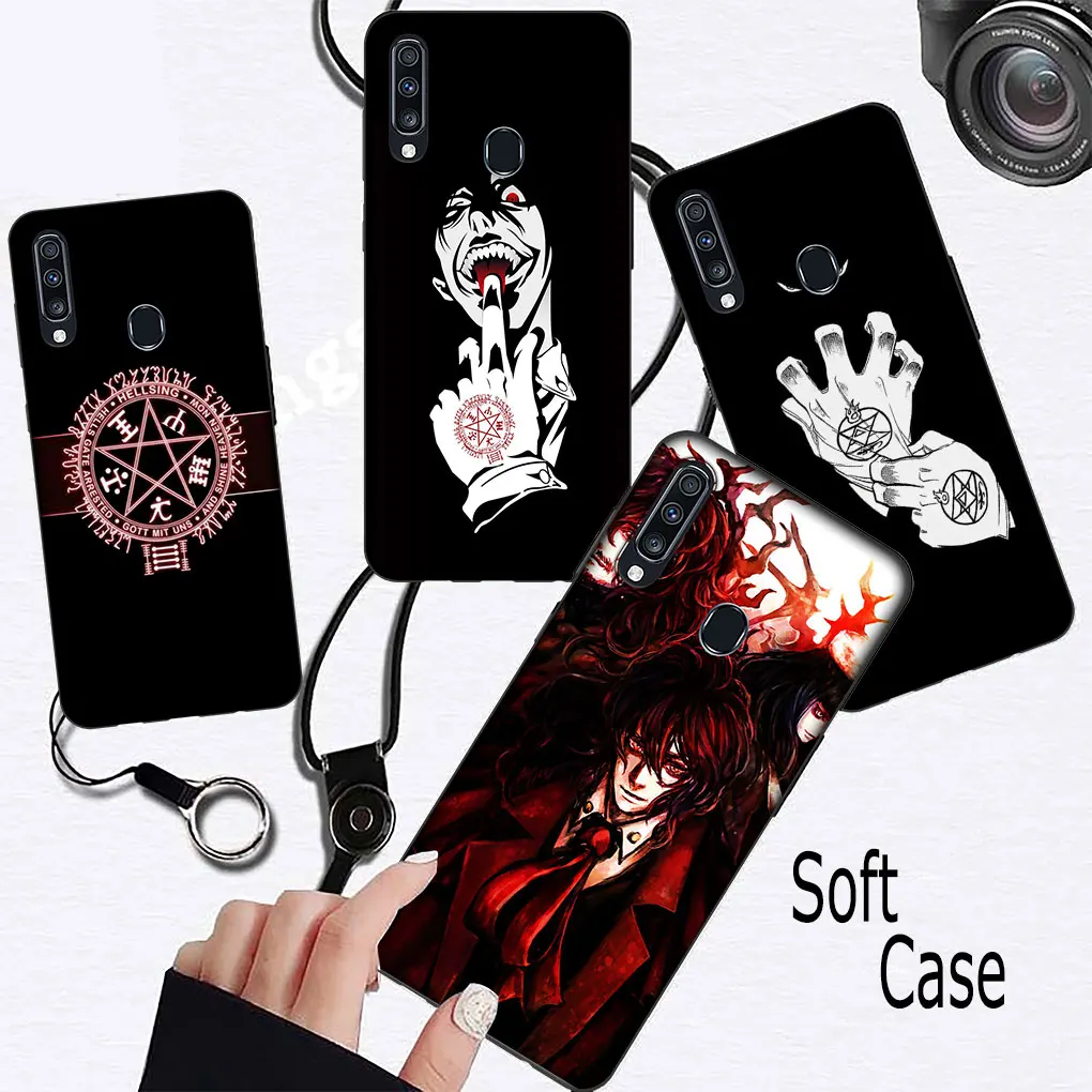 Alucard Hellsing Soft Casing for Samsung Galaxy S21 S20 Fe S23 S22 Ultra S8 Plus A12 A13 A21S A71 S7 Phone Cover Case