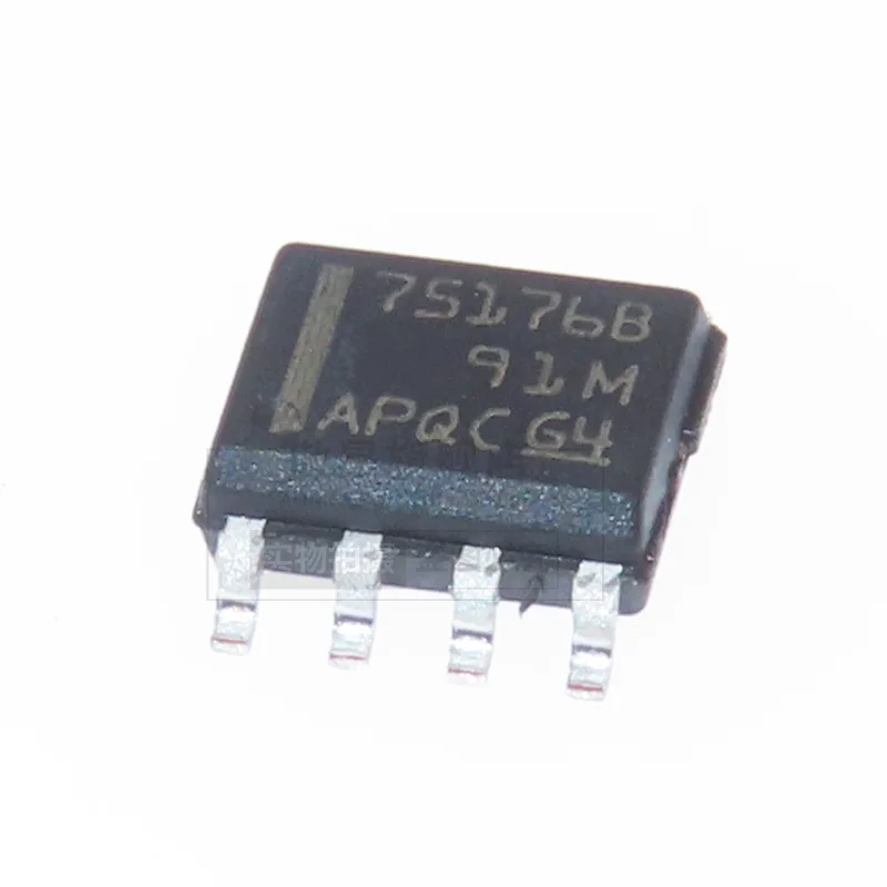 5PCS Original genuine SMT SN75176BDR SOP-8 RS422/RS485 differential transceiver chip