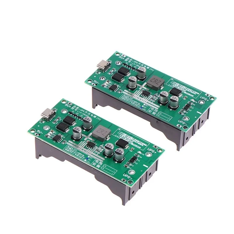 Type-C 15W 3A 18650 Lithium Battery Charger Module DC-DC Step up Booster Fast Charge UPS Power Supply Converter 5V 9V 12V