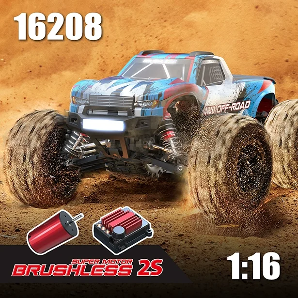 

MJX 1:16 Remote Control Car 16208&16209&16210 Four-Wheel Drive Brushless Remote Control High-Speed Car Model Toy