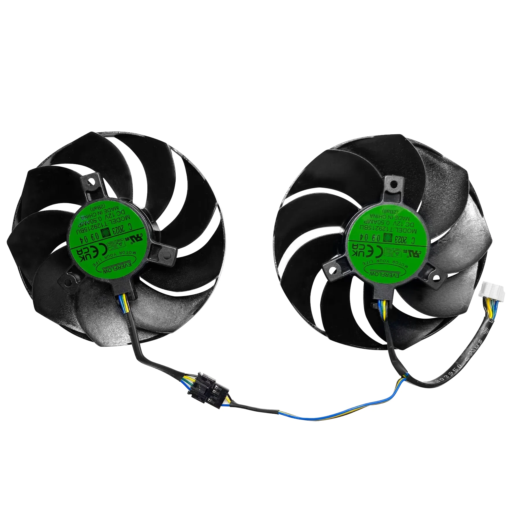 8​7MM T129215BU RX6750XT Video Card Fan For Powercolor RX 6750 XT GDDR6 Replacement Graphics Card GPU Fan