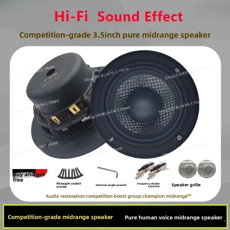 3.5-inch midrange speakers, three-way car audio upgrade,  audiophile