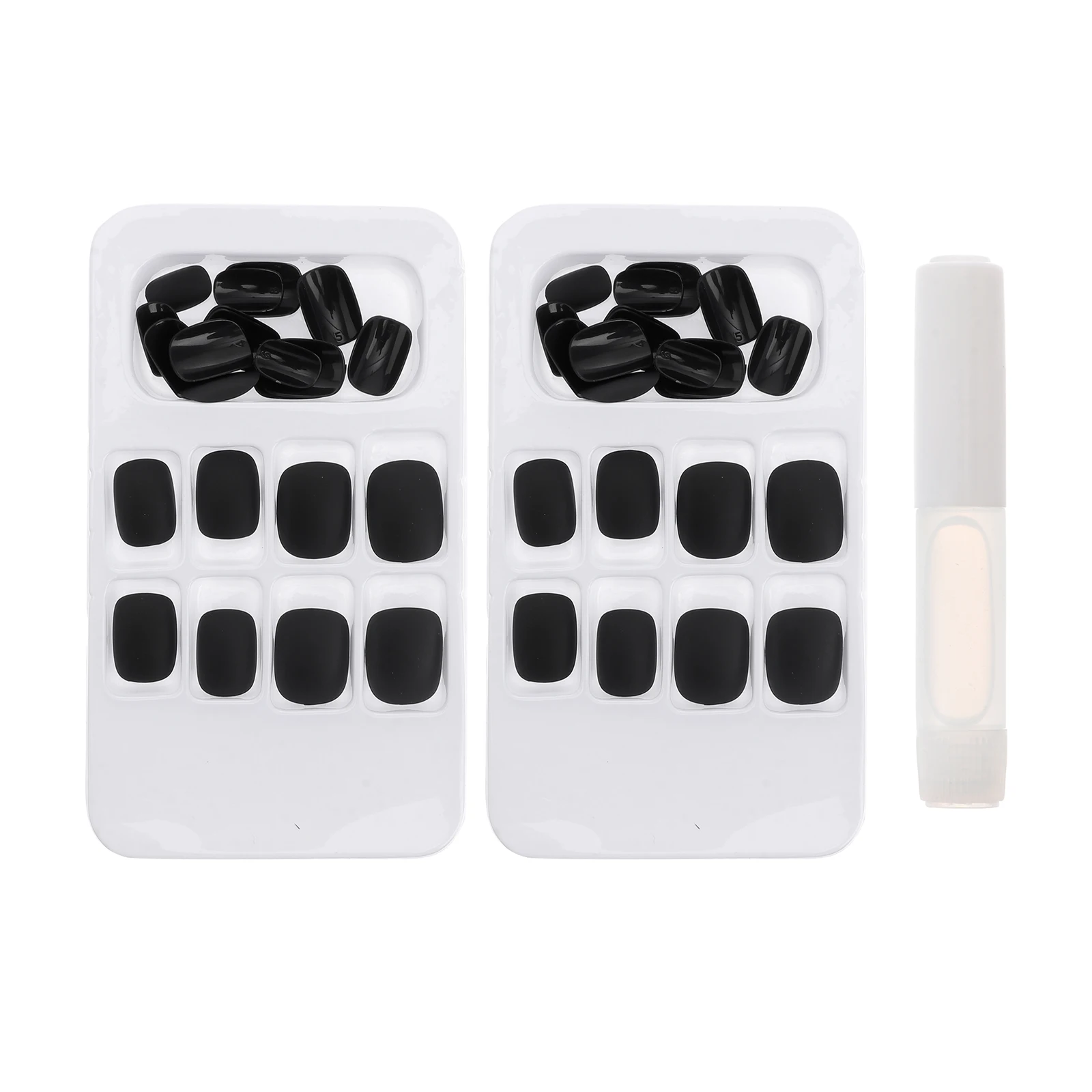 

48 Pcs Nail Art Supplies Stylish Manicure Decor Black Decals Fashion Decorations DIY Creative Designs Long Lasting Durable Use