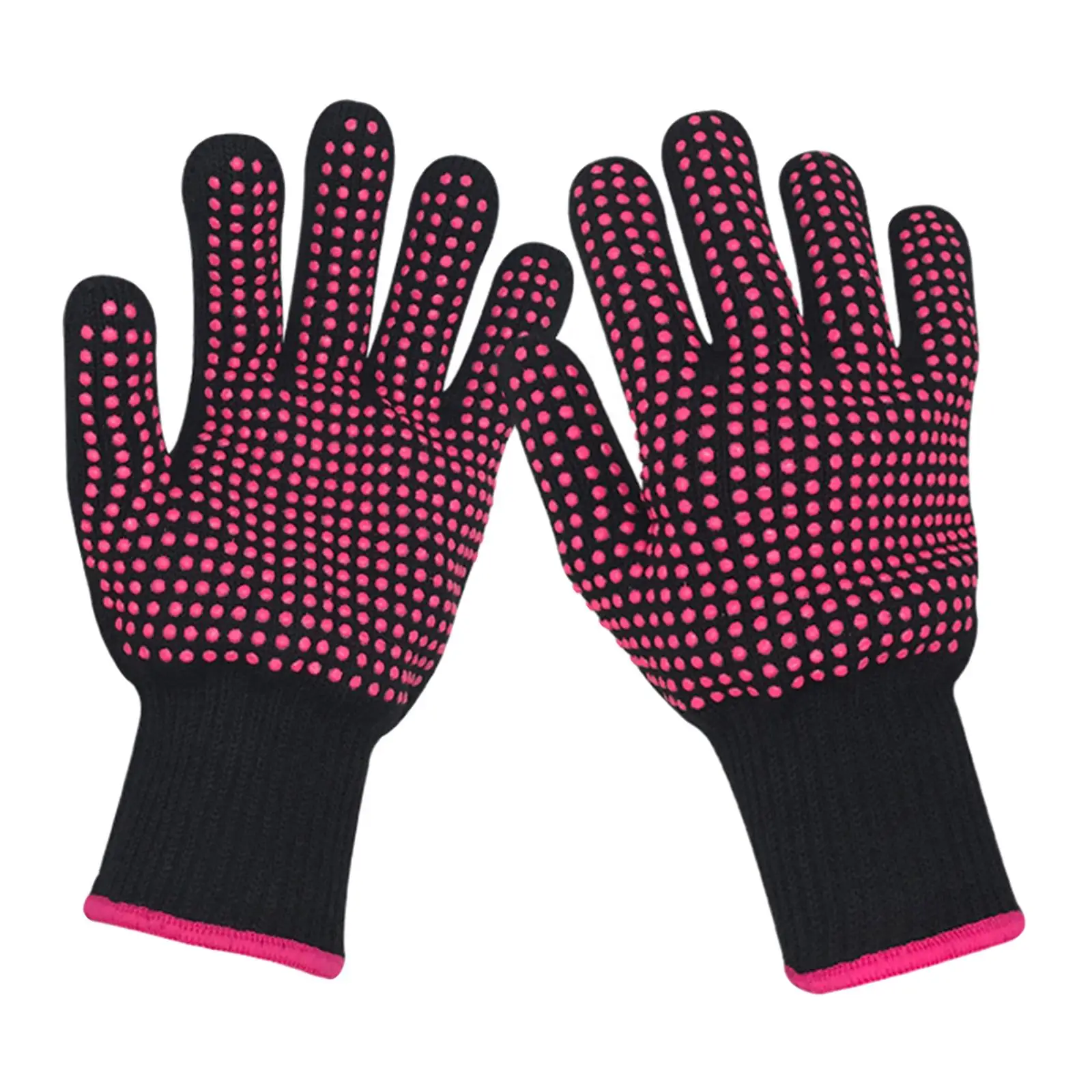 1Piece Heat Resistant glove Finger glove Silicone Heat Mat for Hair Curler