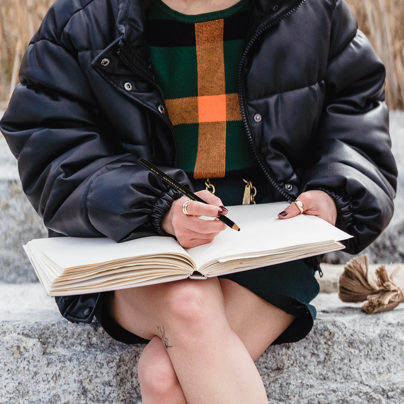 12 قطعة علامات الطباشير السحب لخياطة الملابس النسيج صياغة متعددة الأسطح متينة لا شحذ أدوات الرسم الخياطة #4