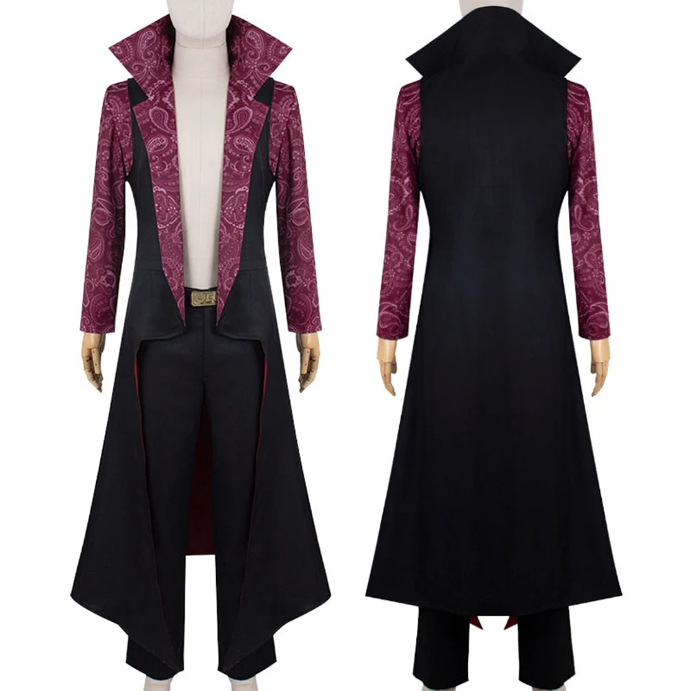 Dracule Mihawk Cosplay gioco di ruolo Robe Hat Anime One Cosplay Piece Costume Adult Men Roleplay Fantasy Fancy Dress Up Party Cloth
