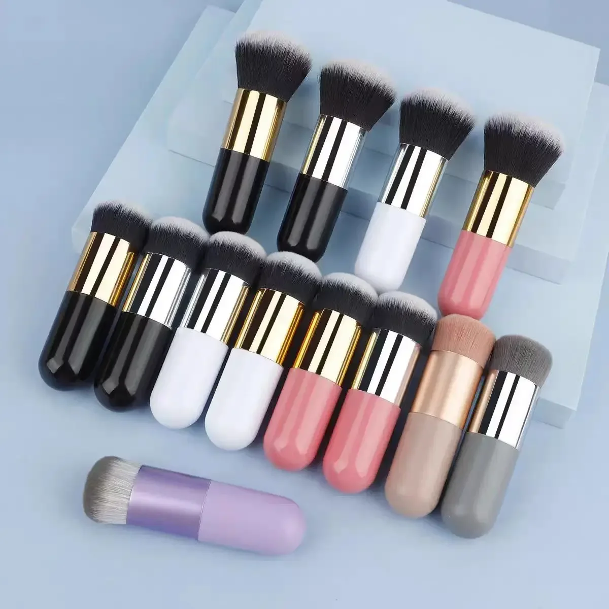 Multifunctional Large Size Powder Foundation Brush Professional Makeup Brush Cosmetic Blush Sculpting Bronzer Brush Makeup Tool