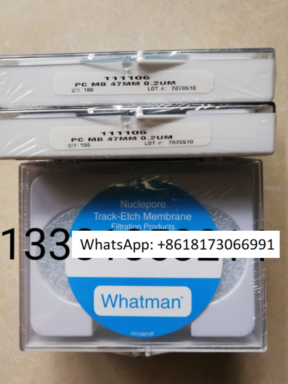 Cytova WHATMAN 111106/10417012 0.2um track etched polycarbonate PC film 47mm 1box