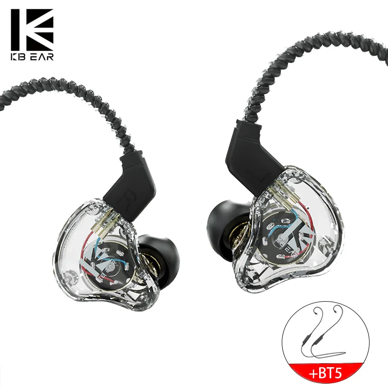 

KBEAR KS1 In Ear Monitor Earphone Dual Magnectic Circuit Dynamic Wired Headphone Deep Bass Earbuds Noise Canceling Kbear ks1 IEM