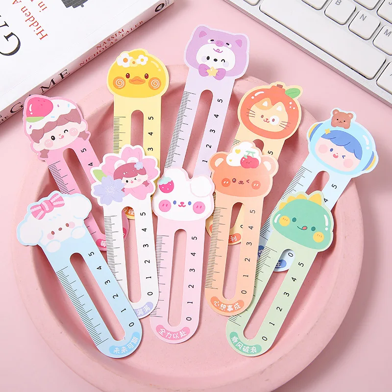 50Pcs/Lot Cartoon Animal Bookmark for Book Holder Multifunction Bookmark for Friends Family Kids Children Girls Book Page Marker