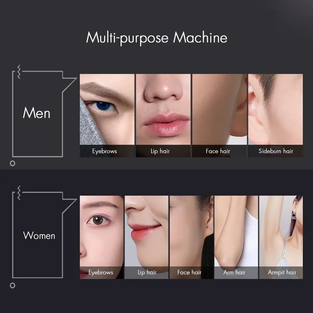 Homens sobrancelha shaper cabelo máquina de barbear removedor de pêlos elétrico sobrancelha trimmer navalha facial mini depilador