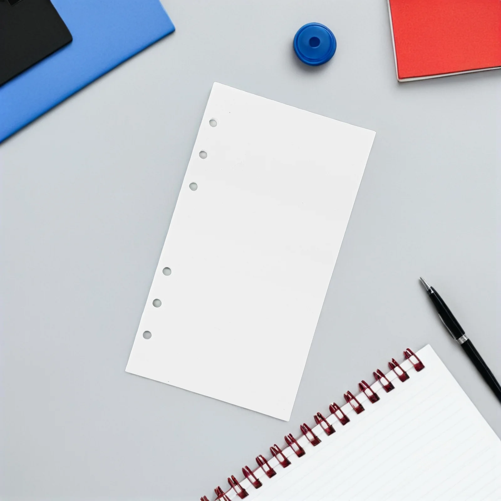 

A6 6-Ring Sticker Collecting Binder Insert Sheets Double-Sided Reusable Release Paper Pages For Sticker Album Blank