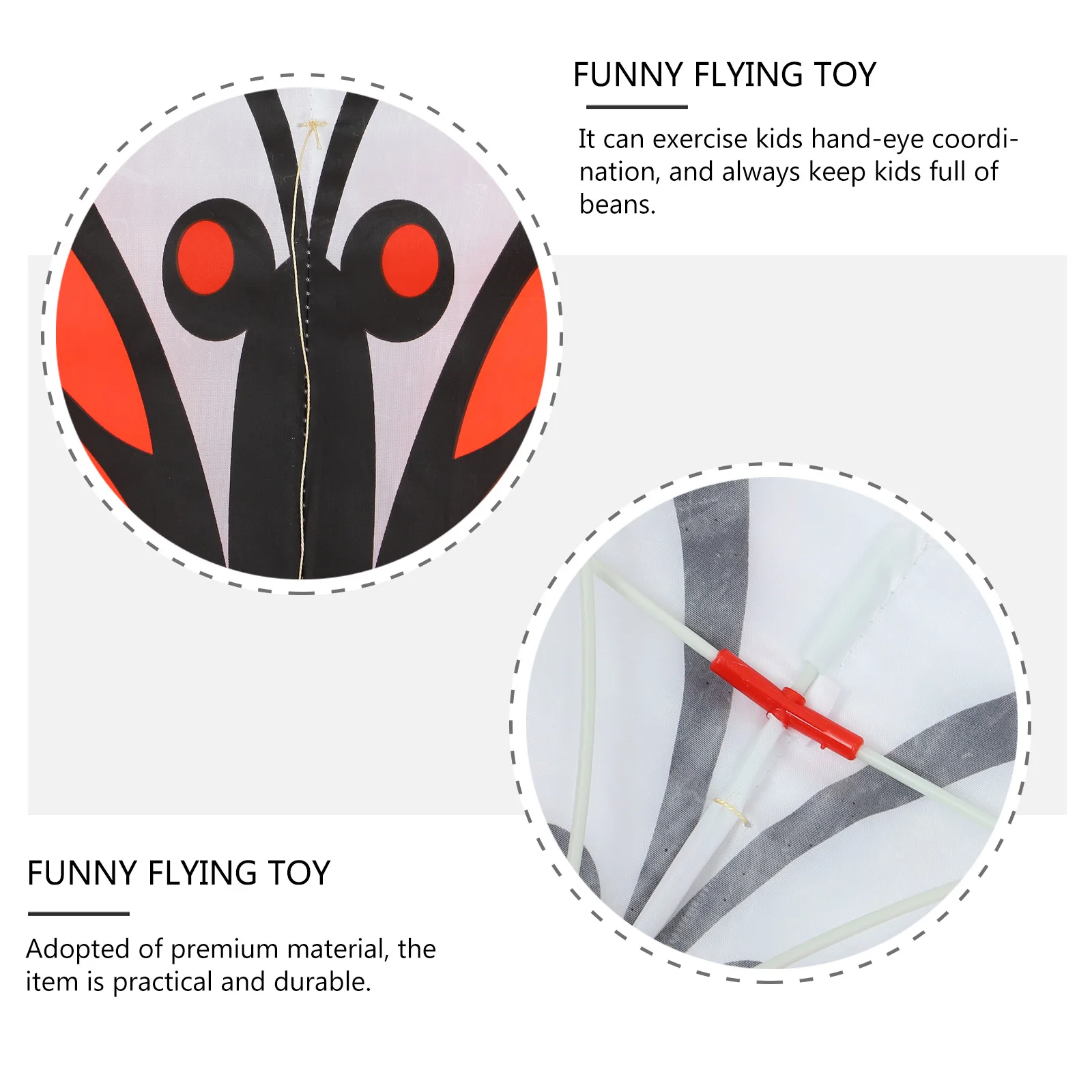 

3PCS Butterfly Kite for Kids Lightweight Flying Toy Cartoon Children Kite Fiberglass Frame Bright Color Outdoor Play 30M