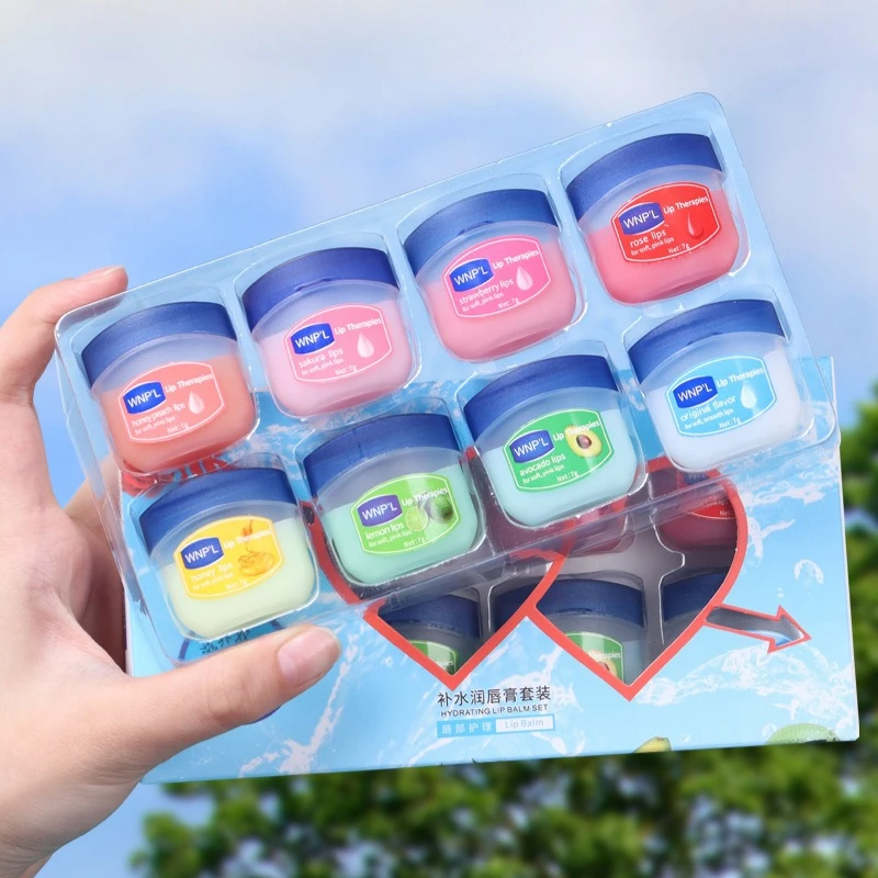 Set balsamo per labbra Vaselina naturale idratante anti-screpolature gelatina di petrolio olio per labbra cosmetici coreani originali cura della pelle