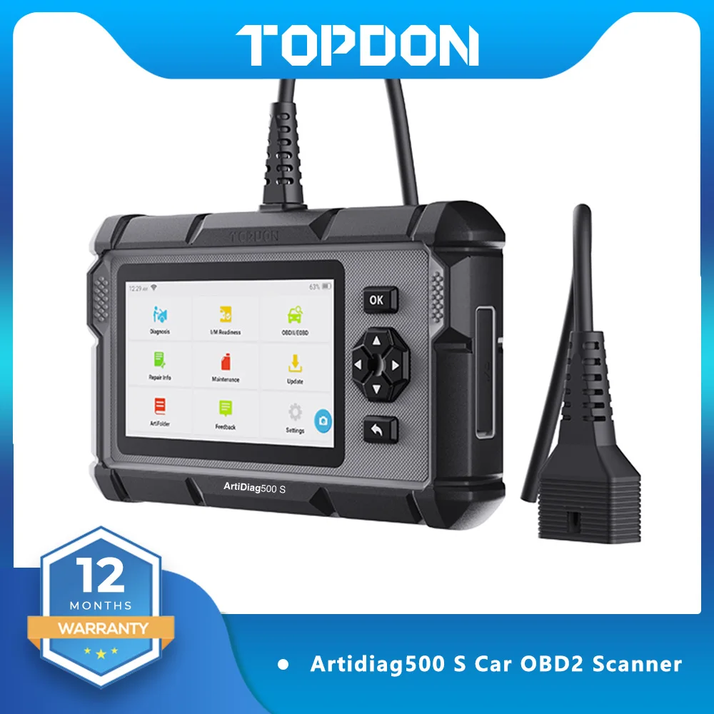 Topdon ArtiDiag500S OBD2 Scanner Car Diagnostic Tool  Diagnostic All Systems ABS Airbag DPF Oil Reset Automotive Diagnoses Tool