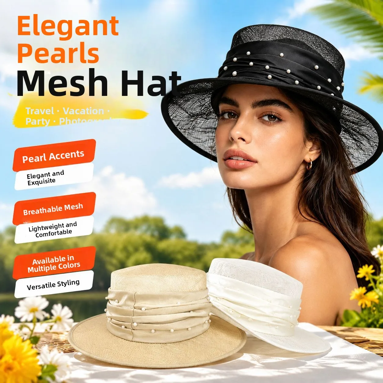 chapeau-plat-en-maille-de-lin-et-de-perles-ideal-pour-l’ete-protege-du-soleil-style-britannique-simple-chapeau-pour-sorties-accessoire-de-mode-feminin-style-traditionnel-chinois