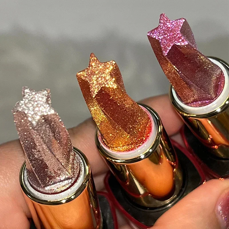 スターリップスティック真珠光沢のあるグリッター保湿ノンスティックカップ長期的な栄養防水シルキースムージングメイクアップ化粧品