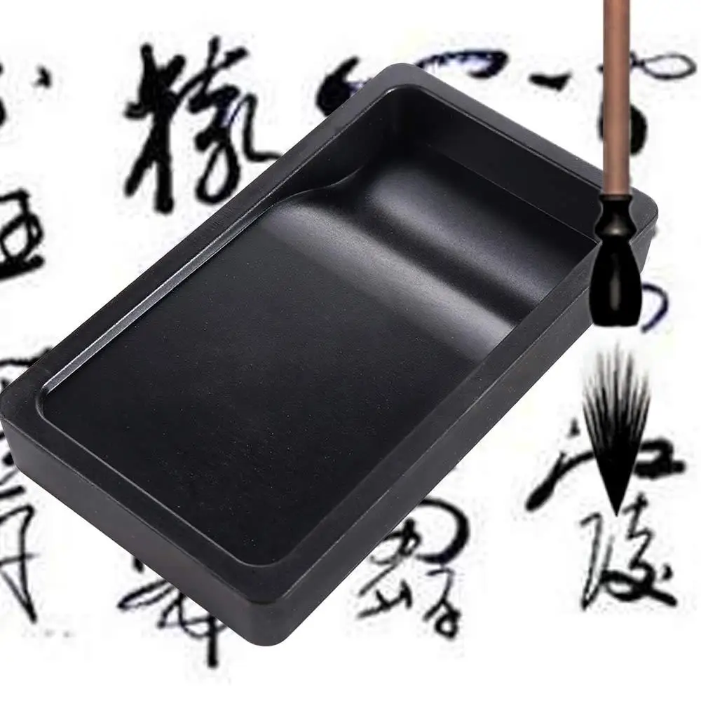 Lightweight Artist Writing Penmanship Multi-function Two-sided Calligraphy Inkstone Calligraphy Inkwell Chinese Brush Inkslab