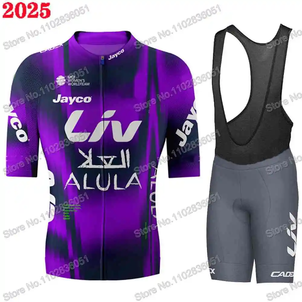 Liv Jayco Alula Team 2025 Cycling Jersey Set Summer Clothing TDF Women Road Bike Shirts Top Suit Bicycle Shorts Bib MTB Outfits