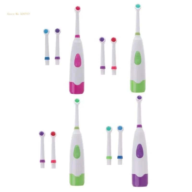 

Waterproof Rotating Electric Toothbrush With 3 Brush for Head Dropship