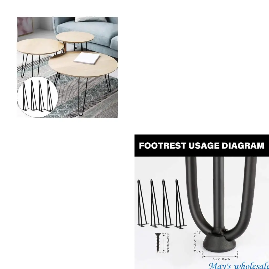 

4 шт., ножки для стола, ножки для мебели, ножки для мебели с винтами и протекторами для пола, 448A