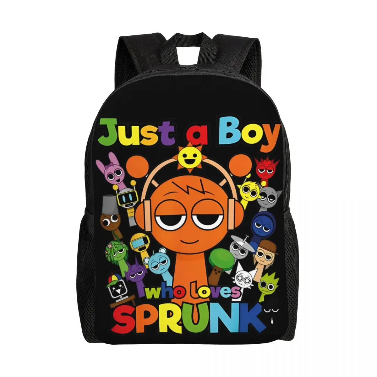 

Рюкзак для малышей Sprunki Just A Boy Who Loves для девочек и мальчиков, детские рюкзаки, милая детская сумка для книг
