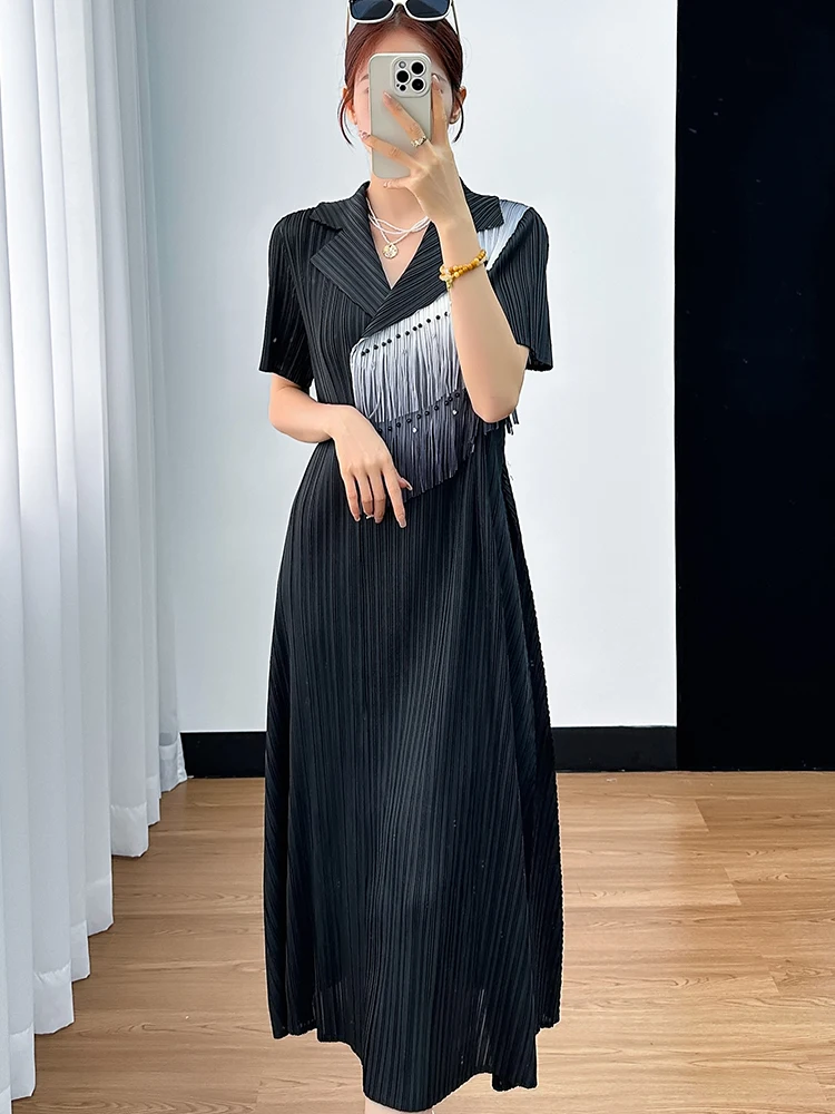 

Платье женское с завышенной талией, с коротким рукавом, А-силуэт, свободного кроя, из полиэстера, для повседневной носки, модное летнее платье