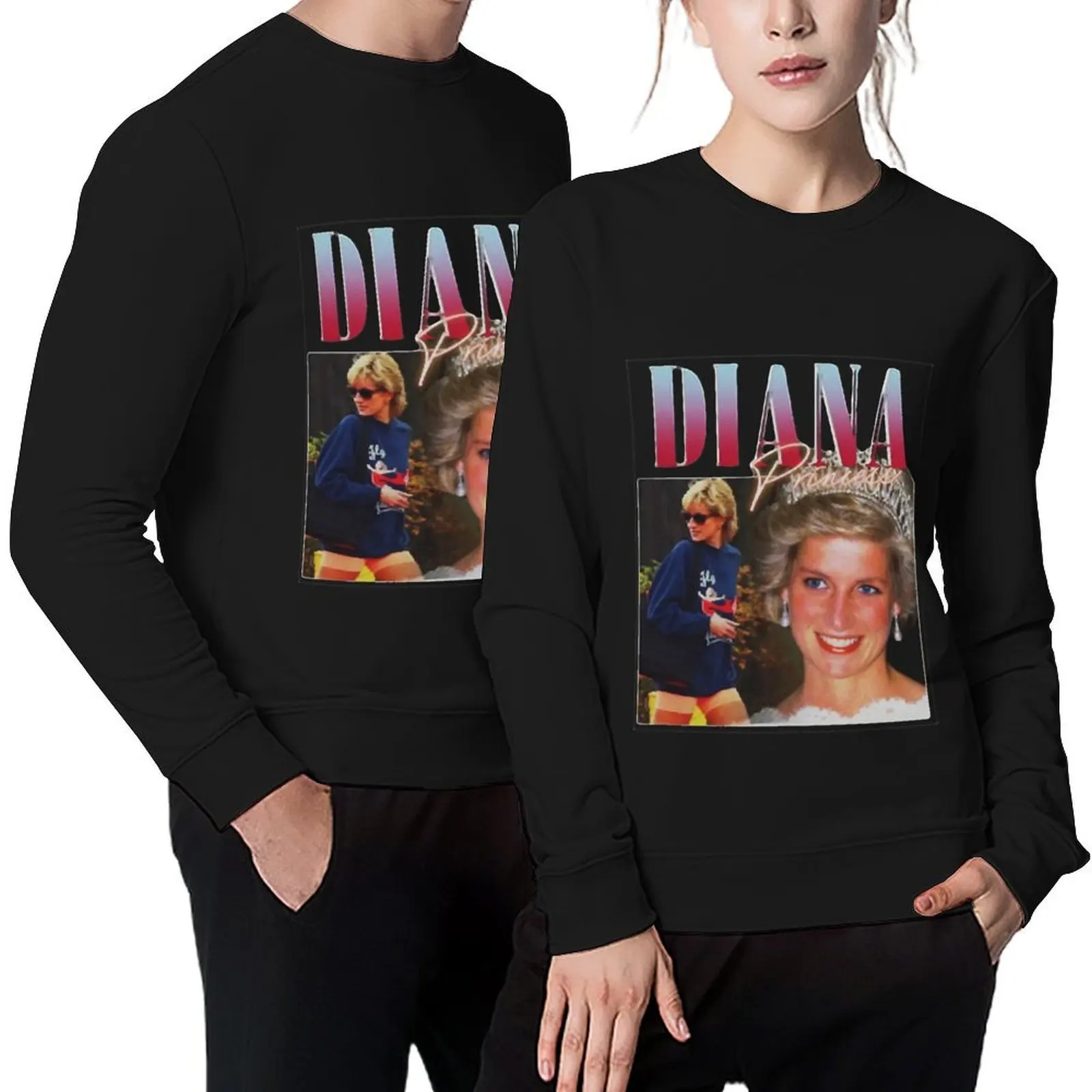 

PRINCESS DIANA Rap Hip Hop Princess Diana 90s Retro Vintage Classic Pullover men clothes men's clothing pullover