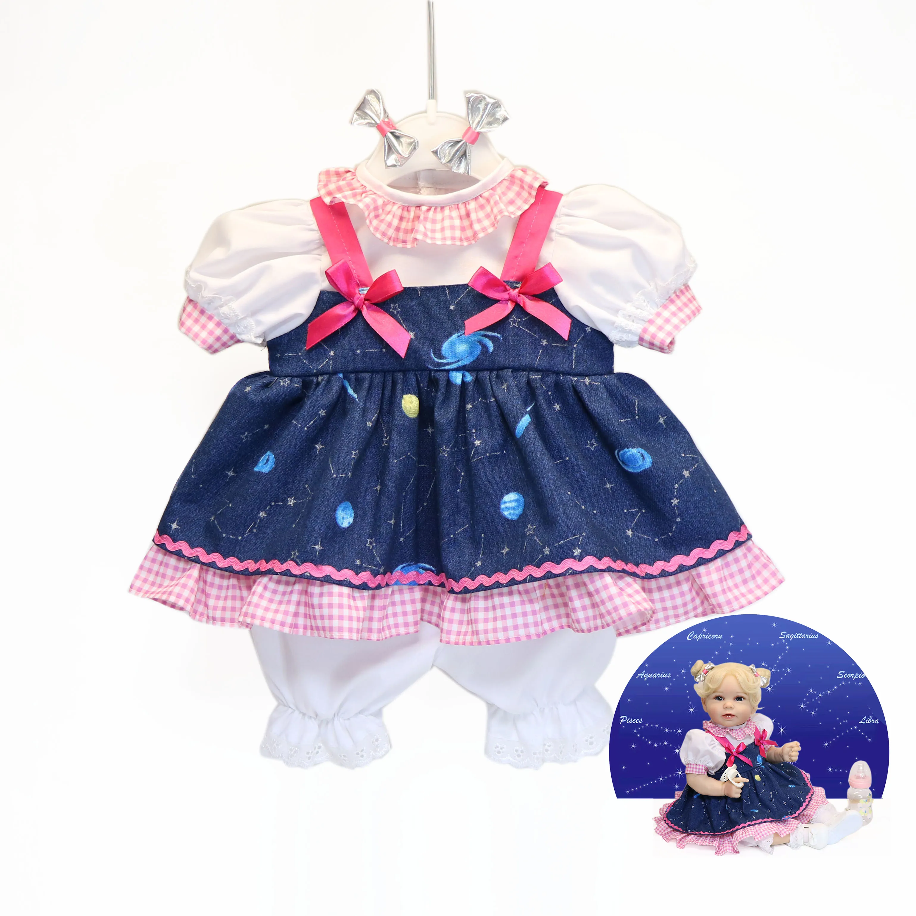 

Galaxy Print Doll Dress Outfit for 22-Inch Dolls