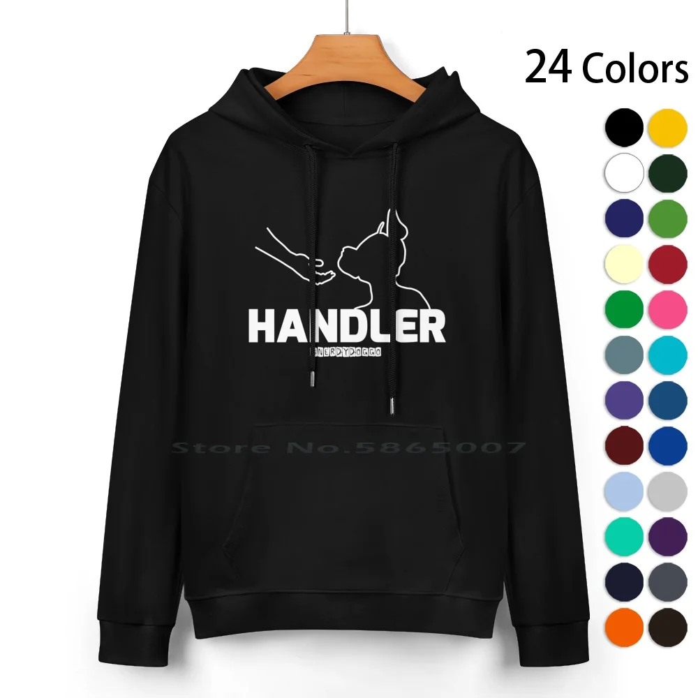 Doggo Handler Pure Cotton Hoodie Sweater 24 Colors Pup Play Human Pups 100% Cotton Hooded Sweatshirt For Women Men Unisex