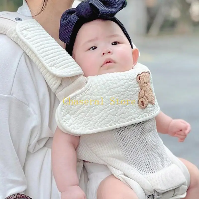 E7CE 유아 침포 턱받이 면화 편안한 흡수 타월 여행 및 매일 사용 베이비 캐리어 라이너 보호 패드