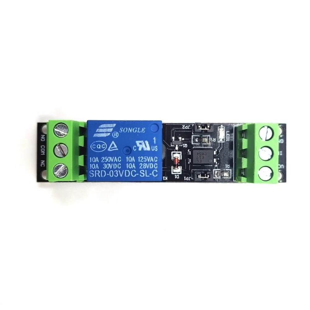 On-board 3V,10A/250V AC,10A/30V DC Relay Single Channel Relay Isolation Drive Control Relay Board High-level Signal Drive Relay