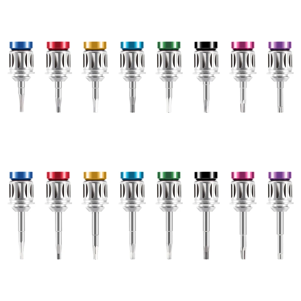 AZDENT Dental Implant Torque Screw Driver Wrench Metal 134°C Autoclavable 16Pcs Drivers Dentistry Implanting Tools Lab Dentist